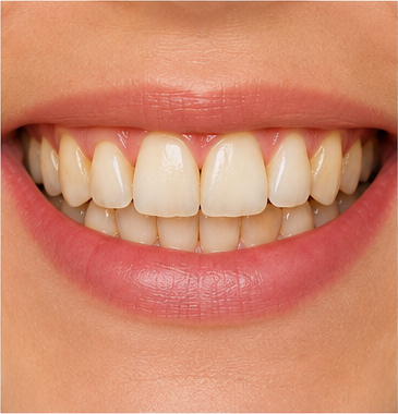 Antes ilustrativo de estética dental